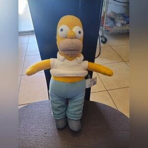 The Simpsons 9" Homer Simpson Beanbag/Plush Toy (Applause 2007) 20th Century Fox